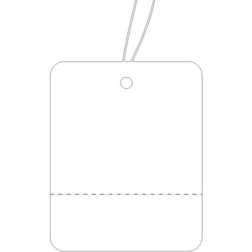 ササガワ 提札 小 白無地 ミシン目入 18001