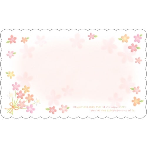 ササガワ メッセージカード Fカード100 フラワ