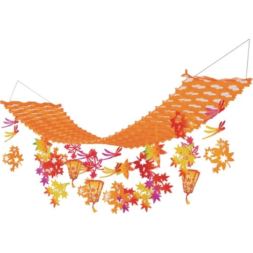 ササガワ 店飾 店飾 紅葉ぼんぼりハンガー 390