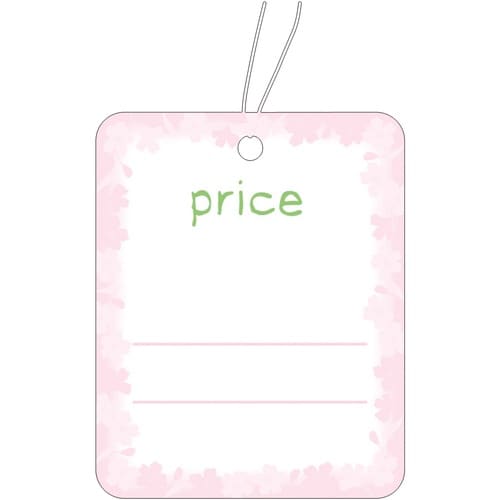 ササガワ 提札 角丸四角型 花枠 1803711