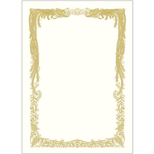 ササガワ 賞状用紙 賞状用紙 ケント紙 B4判 横