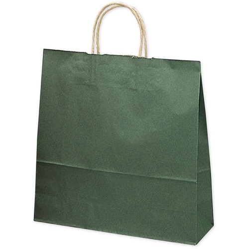ササガワ 紙袋 手提げ袋 エメラルド 320×11