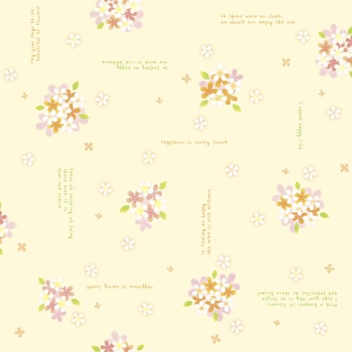 ササガワ 包装紙 包装紙 ファンシーフラワー 半才