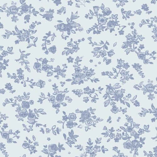 ササガワ 包装紙 包装紙 ブルーフラワー 半才判