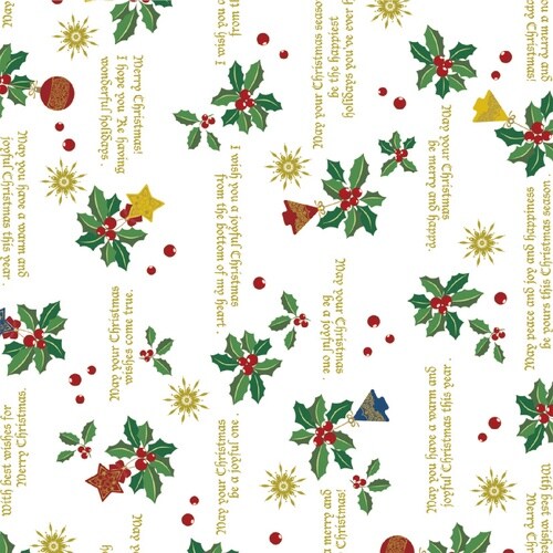 ササガワ 包装紙 ホーリーデコ 全判 490402