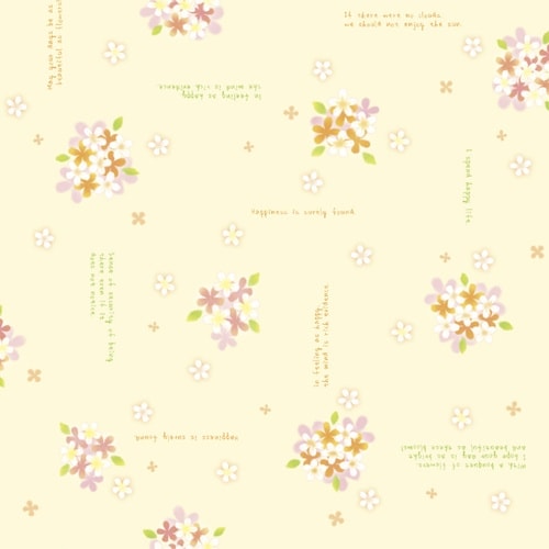 ササガワ 包装紙 包装紙 ファンシーフラワー 全判