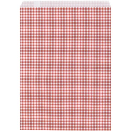 ササガワ 平袋 平袋 ギンガムあか 215×290
