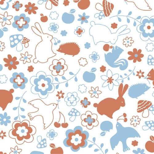 ササガワ 包装紙 包装紙 レトロガーリー 半才判