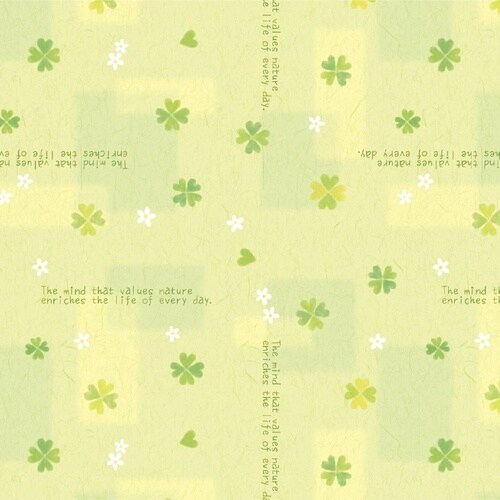 ササガワ 包装紙 包装紙 ハッピークローバー 全判