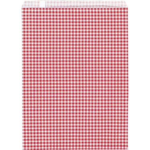 ササガワ 平袋 平袋 ギンガムあか 250×330