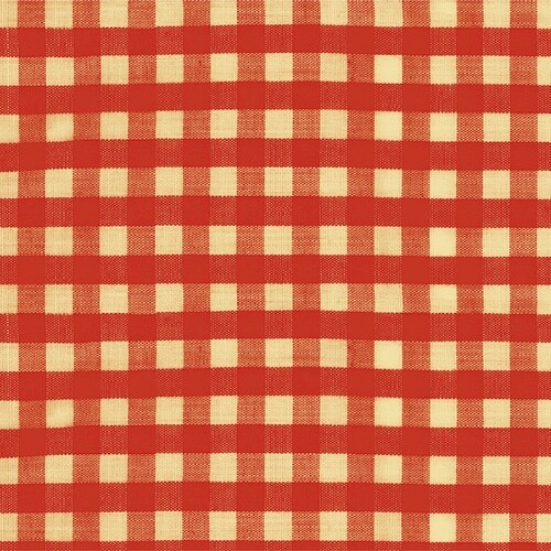 ササガワ 包装紙 包装紙 レトロチェック赤 半才判