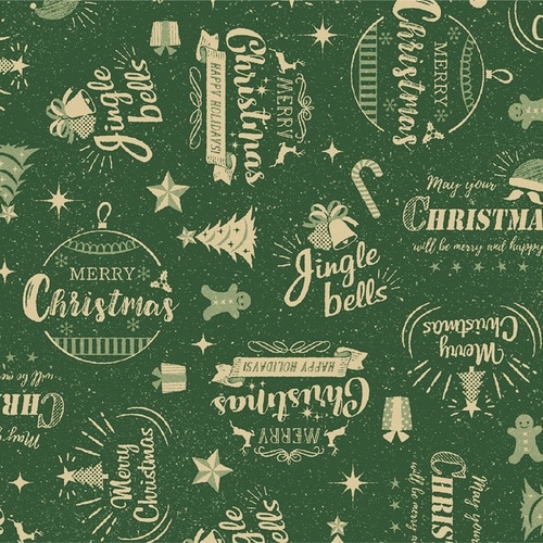 ササガワ クリスマス包装紙 包装紙 コルテスグリー