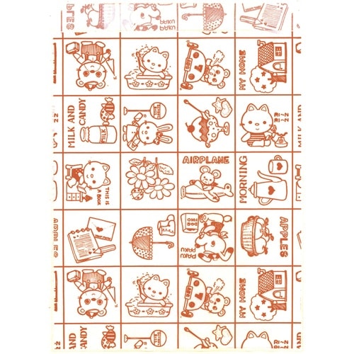 ササガワ 平袋 平袋 ファンシーあか 140×18