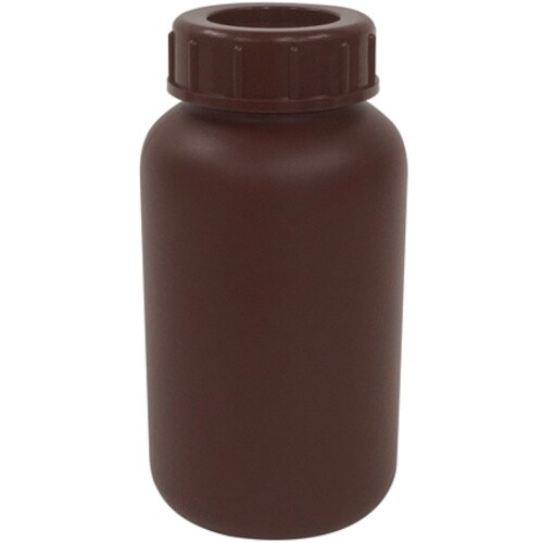 KOKUGO PE広口瓶 茶 500ml