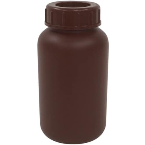 KOKUGO PE広口瓶 茶 500ml 24本入