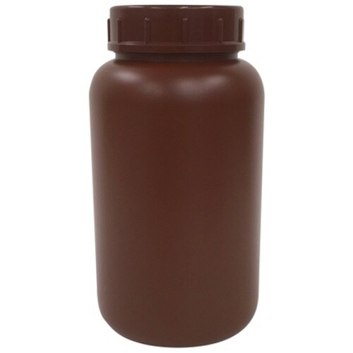 KOKUGO PE広口瓶 茶 2L 10本入