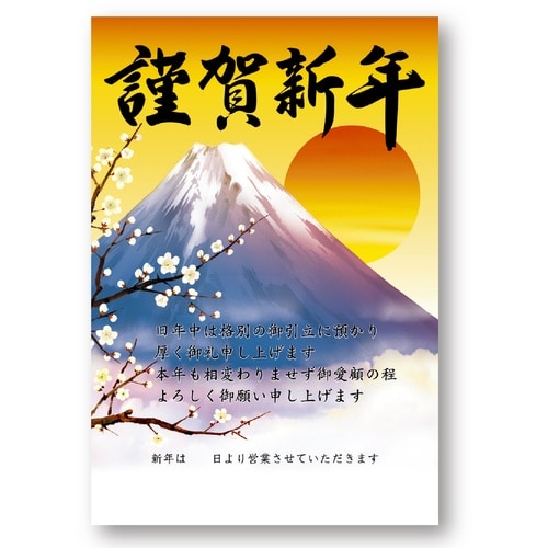 ササガワ 年賀ポスター 年賀ポスター 富士山 5枚