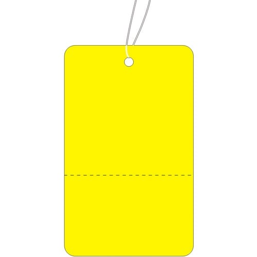 ササガワ 提札 大 黄地 ミシン目入 180014