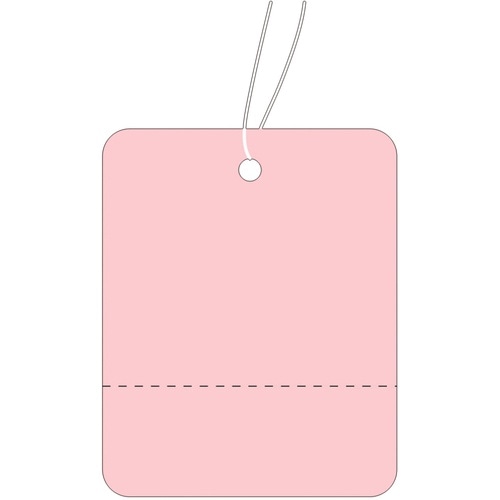 ササガワ 提札 小 桃地 ミシン目入 180012