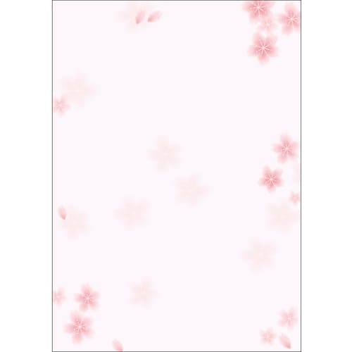 ササガワ 和柄用紙 和ごころ A4判 桜 100P