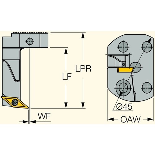 イスカル 自動盤用ヘッド交換式ホルダ NEOSWI