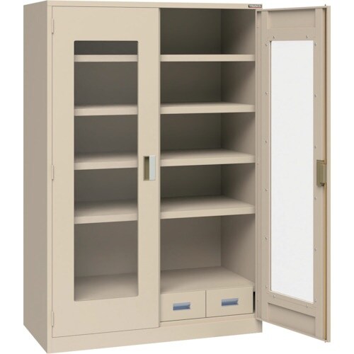 TRUSCO スーパーヘビーキャビネット 窓・4枚