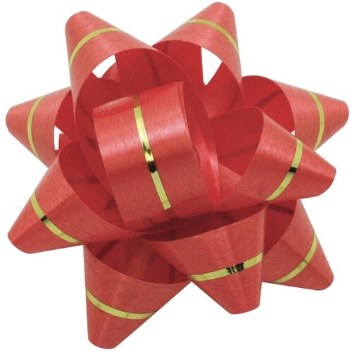 ササガワ リボン リボンフラワー 小 赤 100P