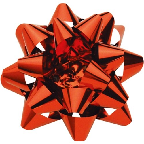 ササガワ リボン飾り スターボウ ホイルスター 赤