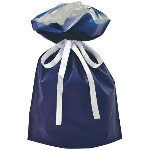 ササガワ 巾着袋 巾着袋 ネイビー 240×360