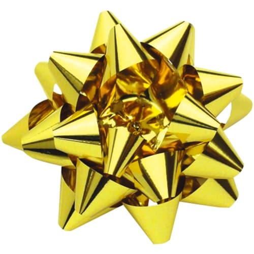 ササガワ リボン飾り スターボウ ホイルスター 金