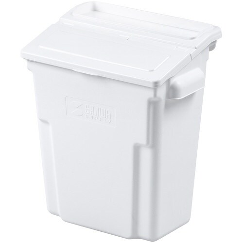 SANWA 3段式ワゴン用蓋付きサイドBOX 大