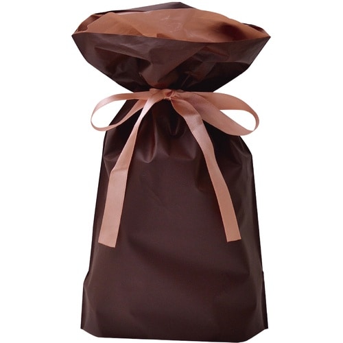 ササガワ 巾着袋 巾着袋 ブラウン 170×280