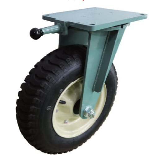 ヨドノ 重荷重用空気入タイヤ自在車 旋回ロック付