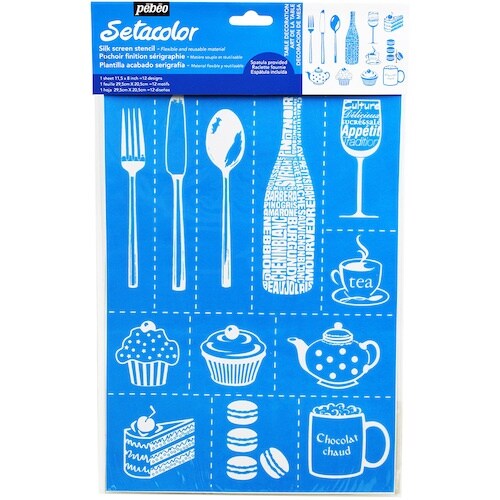 Pebeo シルクスクリーンステンシル型 A4 テ