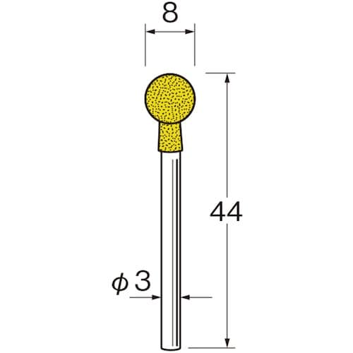 リューター 軸付セラミックゴム砥石