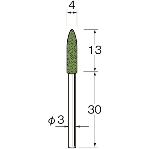 リューター 軸付セラミックゴム砥石(ブルーセラミッ