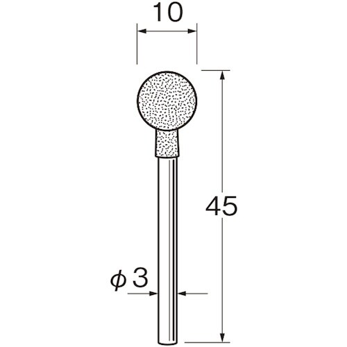 リューター 軸付セラミックゴム砥石
