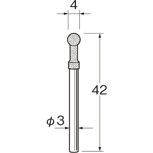 リューター 軸付セラミックゴム砥石