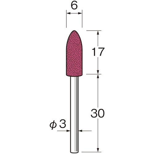 リューター 軸付セラミックゴム砥石(ブルーセラミッ