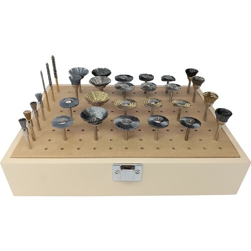 リューター バリ取り用軸付ブラシセット