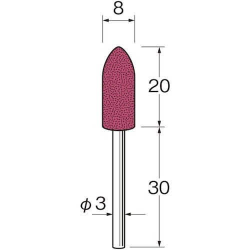 リューター 軸付セラミックゴム砥石(ブルーセラミッ