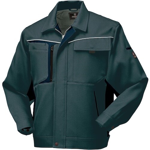 クロダルマ 長袖ジャンパー チャコールグレー 7L