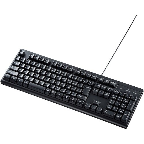 SANWA 日本語109キーボード ブラック PS