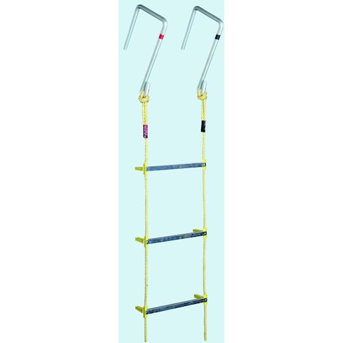八ツ矢 アルミ縄梯子 MLカギ付 5m