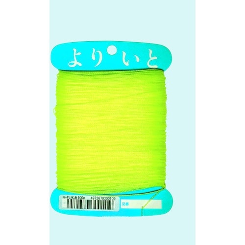 八ツ矢 ポリ水糸カード巻 黄