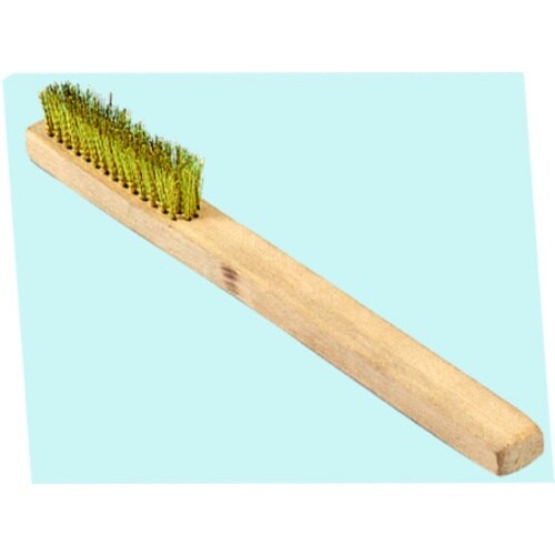 八ツ矢 真鍮ブラシ 4行