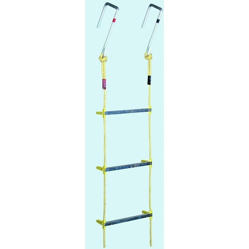 八ツ矢 アルミ縄梯子 MSカギ付 5m