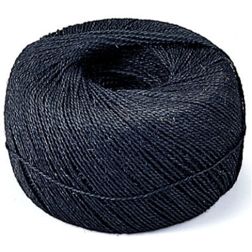 八ツ矢 しゅろ垣根縄 黒 玉巻1000m