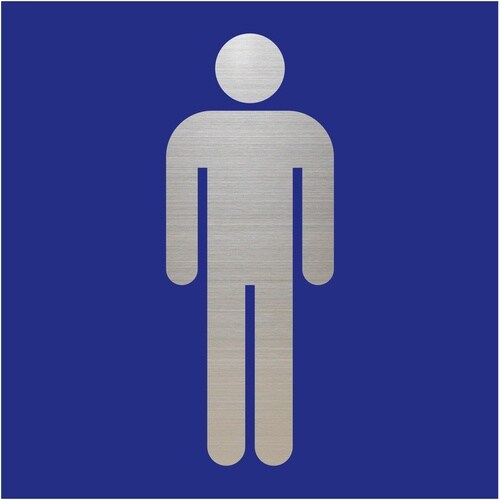 光 キャリエーター+ステンレス 男性マーク 青