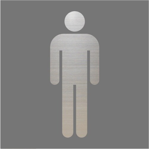 光 キャリエーター+ステンレス 男性マーク グレー